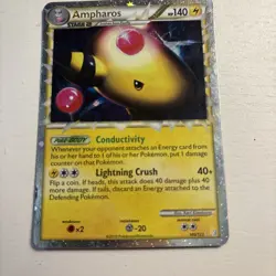 Ampharos Prime HeartGold SoulSilver Holo Rare Pokemon Card 105/123 - Image 2