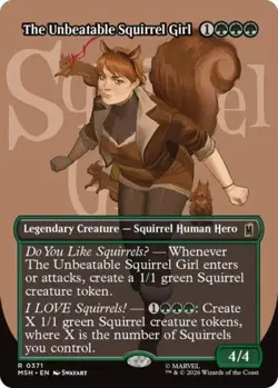 The Unbeatable Squirrel Girl (Borderless) - Near Mint MTG Marvel Super Heroes - Image 1