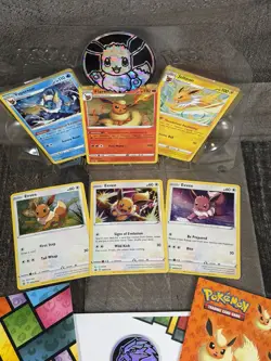 Lot Of (6) Pokemon Cards Jolteon Vaporeon Flareon Cosmos Holo Eevee SWSH Promos - Image 4
