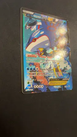 Team Aqua's Kyogre EX Full Art Holo Rare Double Crisis 6/34 Pokemon Card - Image 3