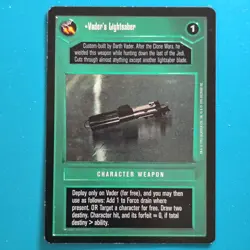 Vader's Lightsaber Star Wars CCG SWCCG Premier Limited Authentic PL Darth - Image 1