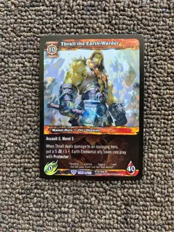 Thrall the Earth-Warder - WoW TCG - Epic Near Mint Tomb of the Forgotten - Image 1