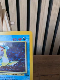 Pokemon TCG Lapras Holo Rare Card 10/62 Fossil Base Set, 1995 - Image 2