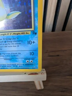 Pokemon TCG Lapras Holo Rare Card 10/62 Fossil Base Set, 1995 - Image 5