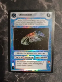 Millennium Falcon Foil Decipher Star Wars CCG Reflections - Image 1