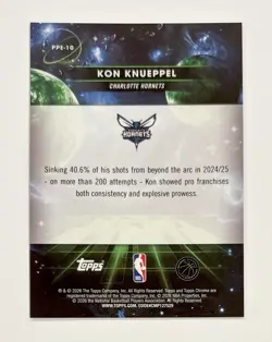 Kon Knueppel 2025 Topps Cosmic Chrome #PPE-10 Earth Planetary Pursuit RC SSP - Image 2