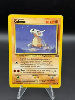 Cubone 50/64 Common Jungle Pokemon Unlimited Moderately Played - Image 1