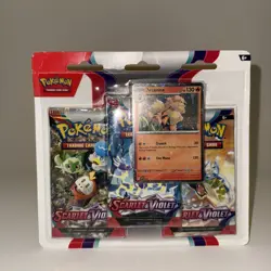 Pokemon TCG Scarlet and Violet 3 Pack Blister Arcanine Holo Promo - Image 1