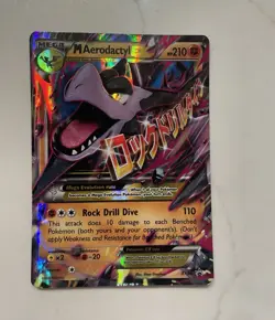 Pokemon TCG M Aerodactyl EX XY98 XY Promo Full Art Holo English 2016 210 HP - Image 1