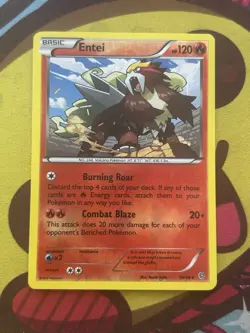Pokemon Entei 14/98 - Reverse Holo Rare - XY Ancient Origins - Excellent - Image 1