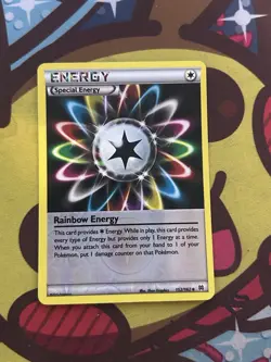 Pokemon Rainbow Energy 152/162 - XY Breakthrough - Reverse Holo - Excellent - Image 1