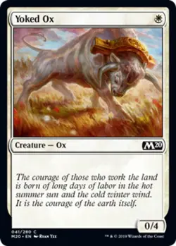 x4 Yoked Ox - Core Set 2020 (M20) - NM - MTG - Image 1