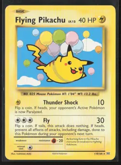 Flying Pikachu 110/108 Secret Rare Evolutions Pokemon Near Mint - Image 1