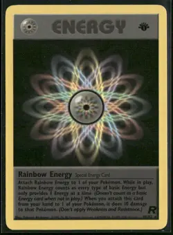 Rainbow Energy 80/82 Rare Team Rocket Pokemon 1st Edition Near Mint - Image 1
