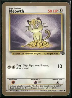 Meowth 56/64 Promo Miscellaneous Cards & Products Pokemon Lightly Played - Image 1