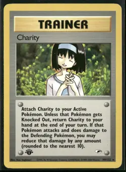 Charity 99/132 Rare Gym Heroes Pokemon 1st Edition Near Mint - Image 1