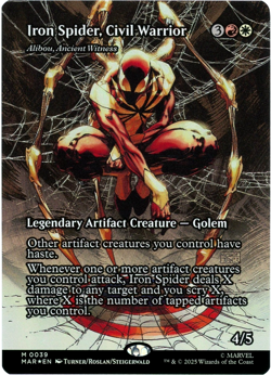 Iron Spider, Civil Warrior (Borderless Foil) 0039 - Marvel's Spider-Man MTG NM - Image 1