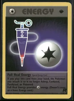Full Heal Energy 81/82 Uncommon Team Rocket Pokemon 1st Edition Near Mint - Image 1