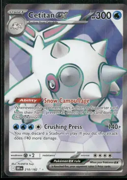 Cetitan ex 210/182 Ultra Rare Destined Rivals Pokemon Near Mint - Image 1
