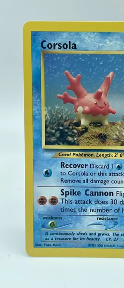 Corsola 37/75 Uncommon Neo Discovery Unlimited Non Holo Pokemon Vintage 2001 NM - Image 2