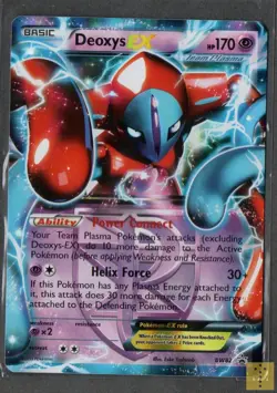 Deoxys EX (Team Plasma) BW82 Holo Promo Black And White Promo Pokemon LP - Image 1