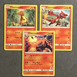 Charizard Stamped Promo Bundle | Charmander Charmeleon Charizard Pokemon TCG - Image 1