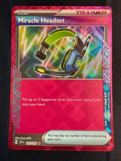 Miracle Headset 183/191 ACE SPEC Rare Surging Sparks Pokemon NM/M - Image 1