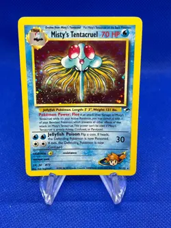 VTG 2000 Pokemon Gym Heroes Unlimited Misty’s Tentacruel 10/132 Holo Rare LP - Image 1