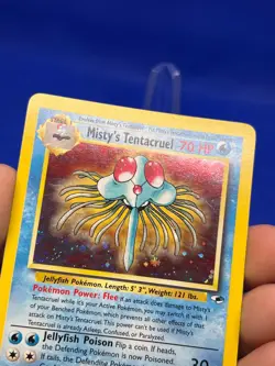 VTG 2000 Pokemon Gym Heroes Unlimited Misty’s Tentacruel 10/132 Holo Rare LP - Image 5