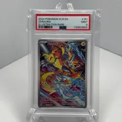 Zeraora Pokemon 151/142 - Illustration Rare - Stellar Crown - PSA 9 - Image 1