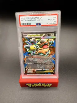 PSA 10 - Mega Kangaskhan ex 104/132 Double Rare Pokemon Mega Evolution Base Set - Image 1