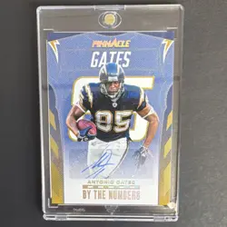 2024 Panini Encore By the Numbers Antonio Gates Chargers Auto Gold 03/10 - Image 1