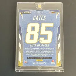2024 Panini Encore By the Numbers Antonio Gates Chargers Auto Gold 03/10 - Image 3