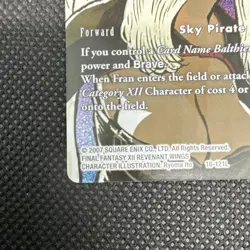 Final Fantasy TCG Fran Full Art Foil 18-121L — Revenant Wings Sky Pirate - Image 5