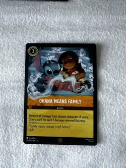 Disney Lorcana TCG Winterspell Ohana Means Family Legendary Non Foil 32/204 - Image 1