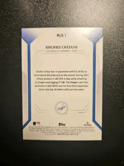 SHOHEI OHTANI Rainbow Foil 2026 Topps Collector’s Kit Exclusive #MLB-1 - Image 2