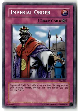 Imperial Order PSV-104 Secret Rare Pharaoh's Servant Yu-Gi-Oh Unlimited LP - Image 1