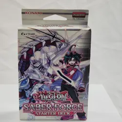 Yu-Gi-Oh! Saber Force Starter Deck 1st Edition English Edition New Sealed Konami - Image 1