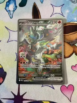 Pokemon TCG Reshiram EX Sir 166/086 White Flare English Card Near Mint Condition - Image 1