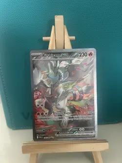 Pokemon TCG Reshiram EX Sir 166/086 White Flare English Card Near Mint Condition - Image 1