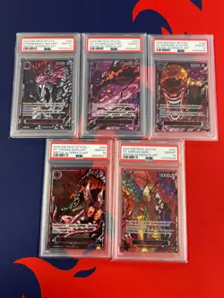 One Piece Carrying On His Will OP13 Five Elders Demon God Pack SEQUENTIAL PSA 10 - Image 1