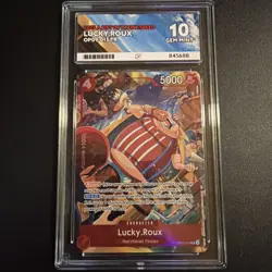 One Piece Lucky Roux OP09-015 Treasure Rare ACE 10 GEM MINT - Image 1
