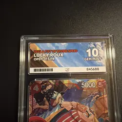 One Piece Lucky Roux OP09-015 Treasure Rare ACE 10 GEM MINT - Image 2