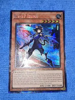 Yugioh K9 - 17 Izuna JUSH-EN031 1st Edition Collector's Rare NM - Image 1