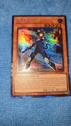 Yugioh K9 - 17 Izuna JUSH-EN031 1st Edition Collector's Rare NM - Image 2