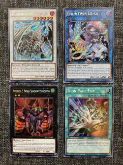 Yugioh Cards (Battles of Legend BLCR 029,068,081,097) Secret Rare Lot Of 4 NM - Image 1