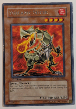 Yugioh TCG - 1x Volcanic Slicer - FOTB-EN012 - LP - 1st Edition - Rare - 2007 - Image 1