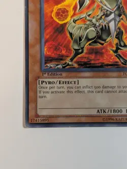 Yugioh TCG - 1x Volcanic Slicer - FOTB-EN012 - LP - 1st Edition - Rare - 2007 - Image 4