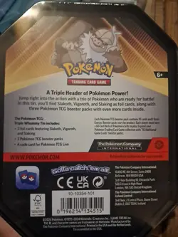 Pokemon TCG Paldea Evolved Slaking Card 162/193 Cosmos Triple Whammy Tin - Image 2