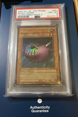 2003 Yu-Gi-Oh! Needle Worm TP3-001 Ultra-Rare Card Holo Bleed! NM-MINT! PSA 8 - Image 4